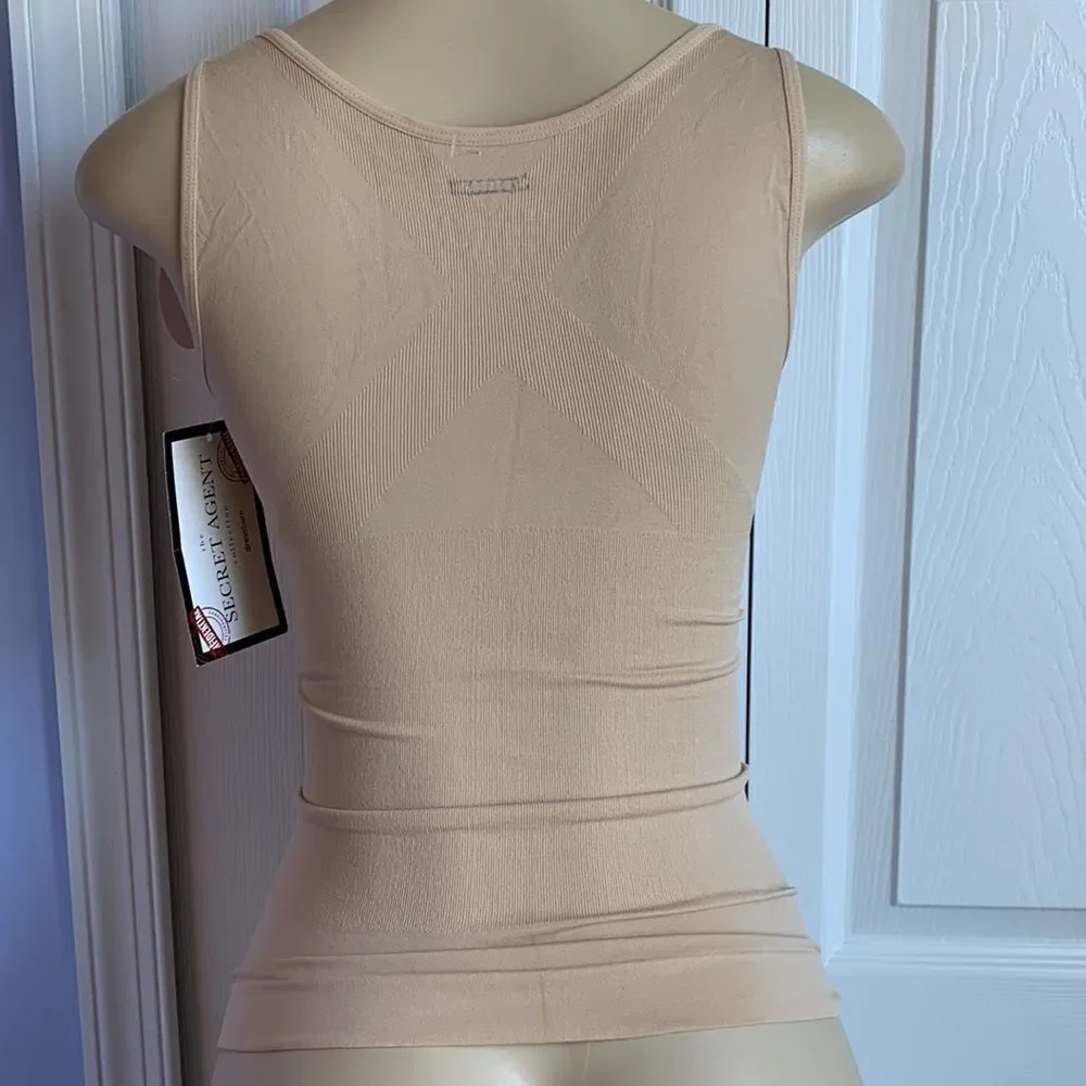 Dress Barn Shaping Cami Tank Top Smooth Seamless S Nude